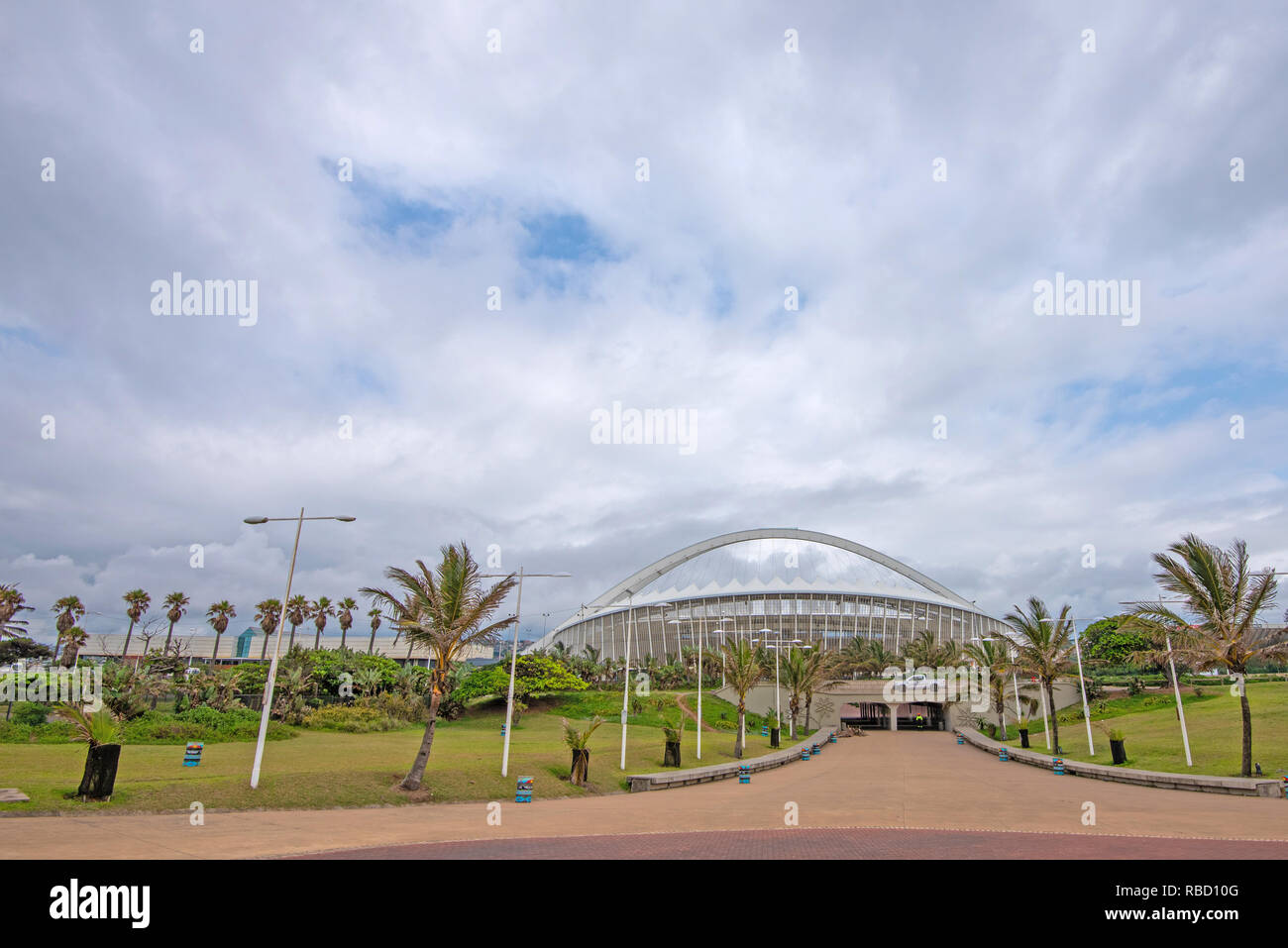 Durban, Sud Africa. 9 gennaio, 2019. Il Congresso Nazionale Africano (ANC) 2019 Manifesto elettorale lancio è impostato a prendere posto a Mosè Mabhida Stadium di Durban sabato 12 gennaio, 2019. L'ANC è il Sud Africa è partito, ma si trova di fronte a grandi sfide da partiti di opposizione l'Alleanza Democratica (DA) e la libertà economica Fighters (EFF). Jonathan Oberholster/Alamy Live News Foto Stock