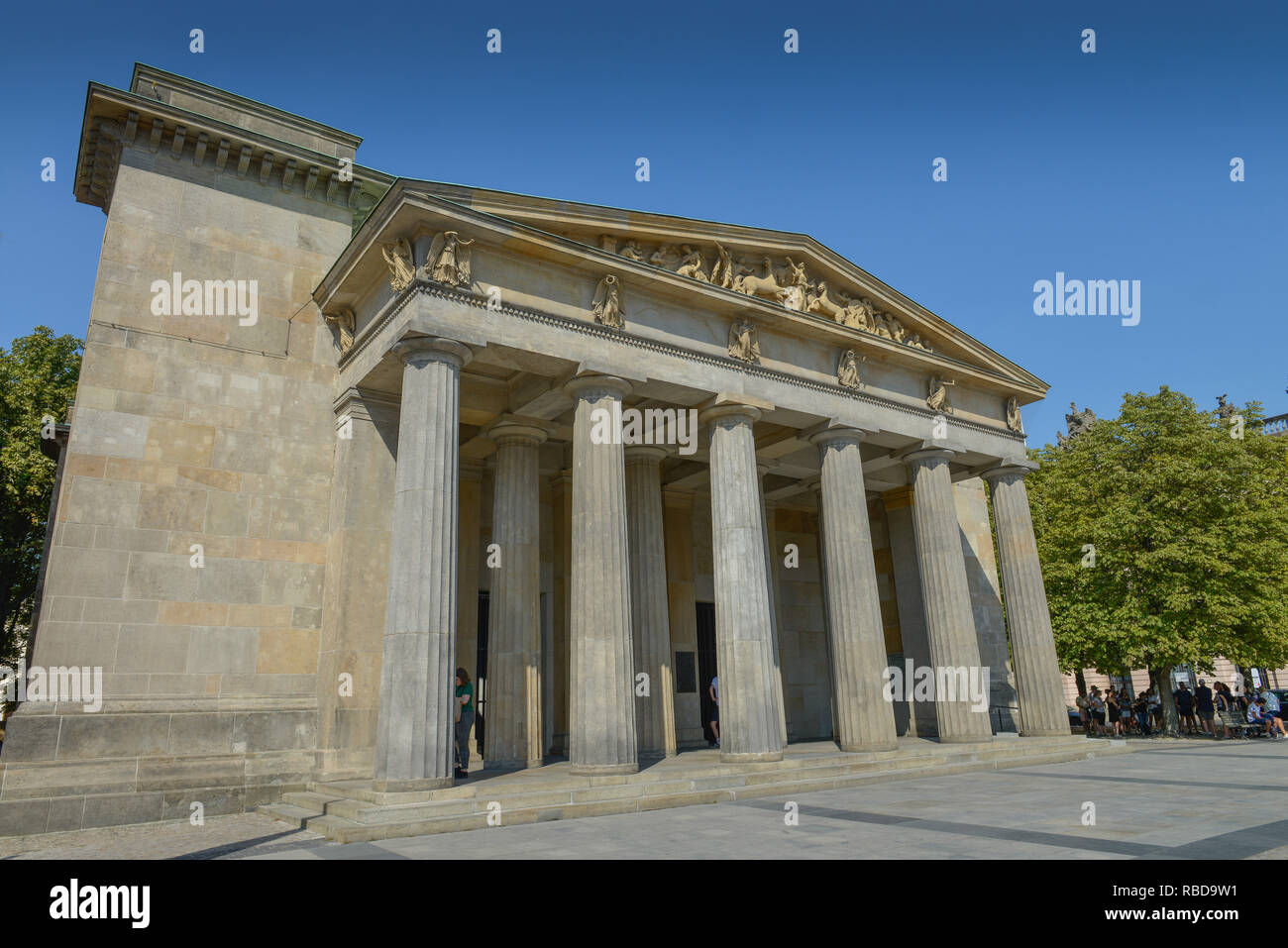 Nuova protezione, sotto i tigli, medio, Berlino, Germania, Neue Wache, Unter den Linden, Mitte, Deutschland Foto Stock