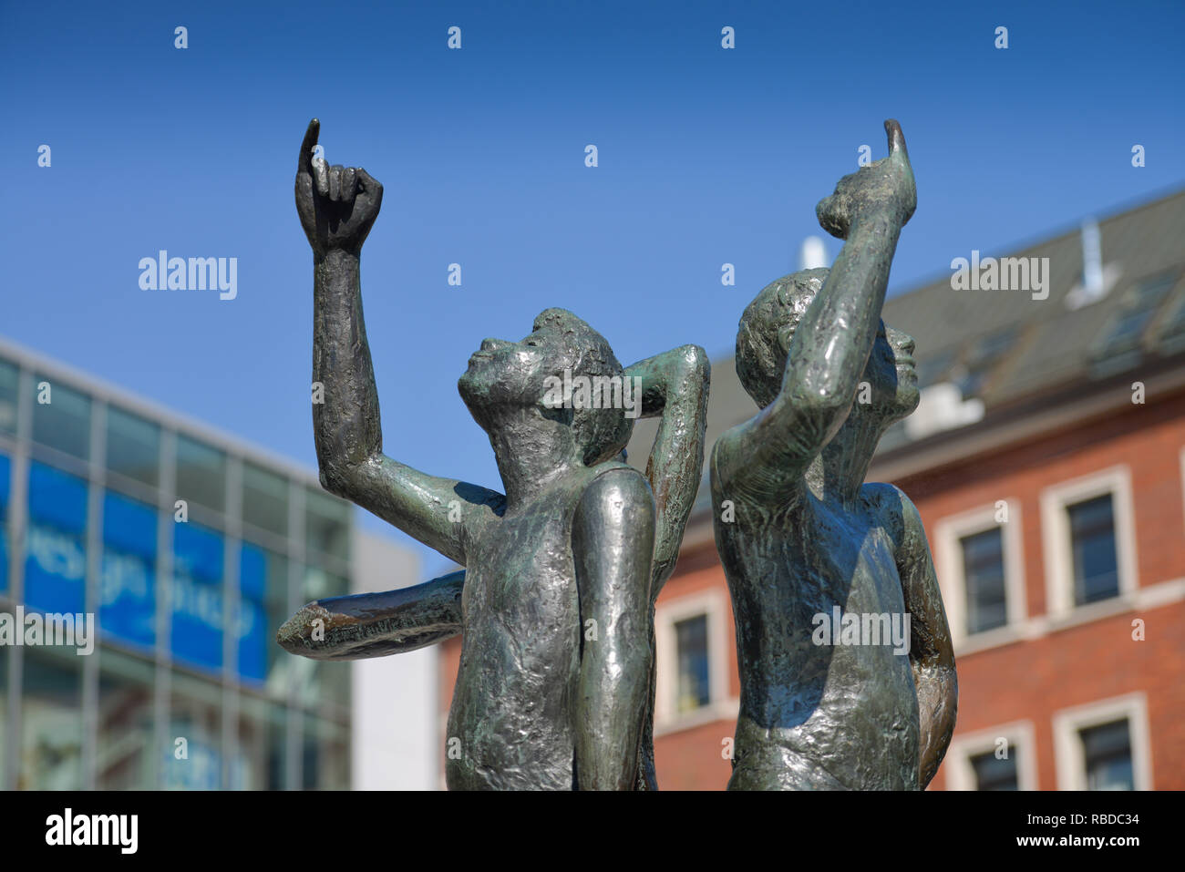 Monumento Klenkes, Friedrich Wilhelm del luogo, Aachen, Renania settentrionale-Vestfalia, Germania, Klenkes-Denkmal, Friedrich-Wilhelm-Platz, la Renania settentrionale-Vestfalia, D Foto Stock