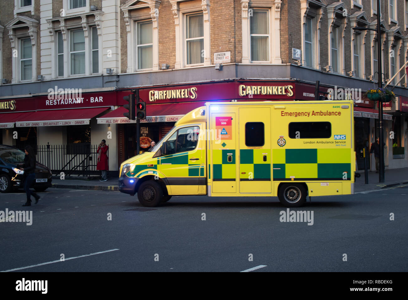 Servizio di emergenza Veicoli a Londra Foto Stock