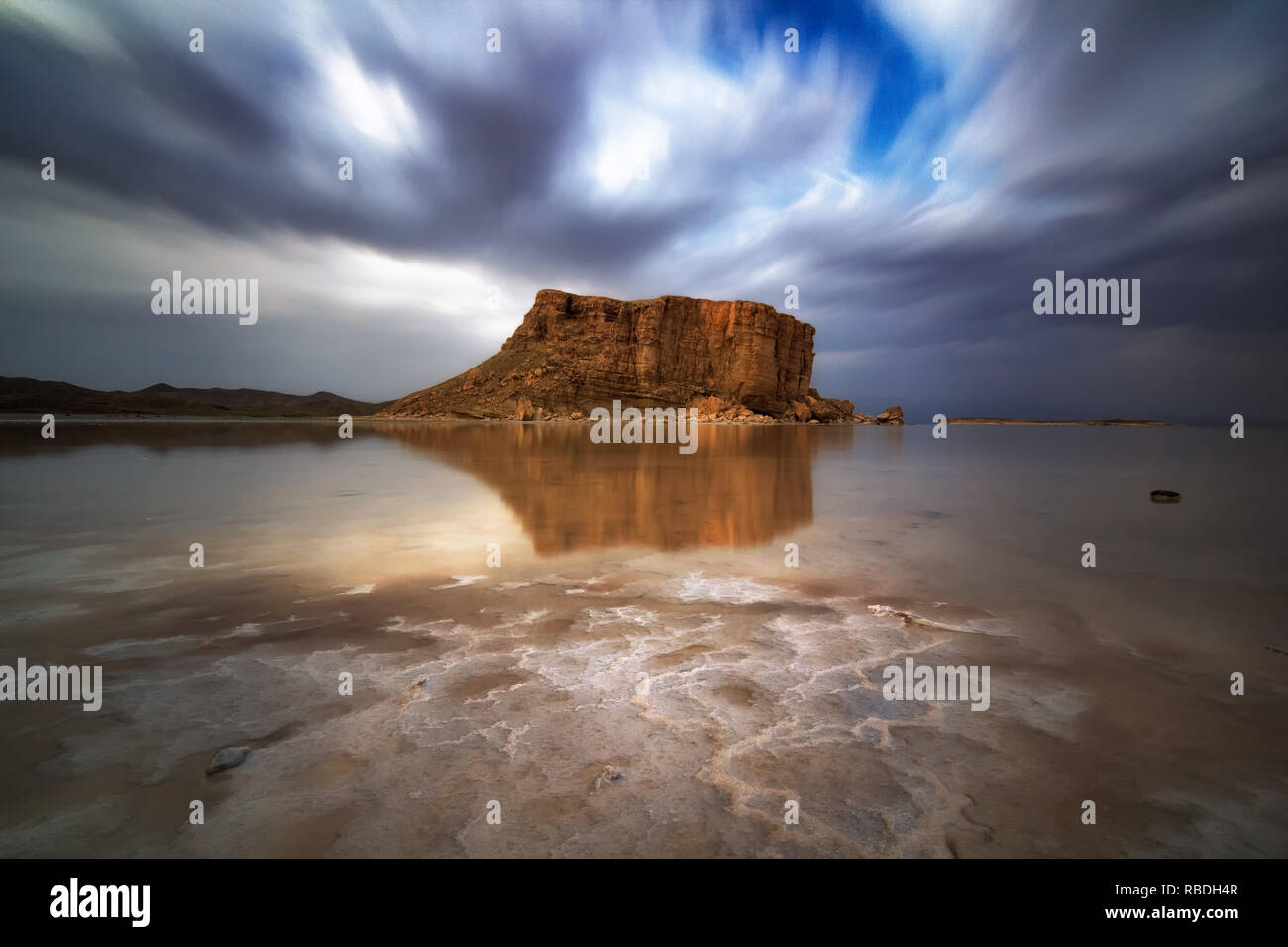 Il lago di Urmia-Kazim Dashi Foto Stock