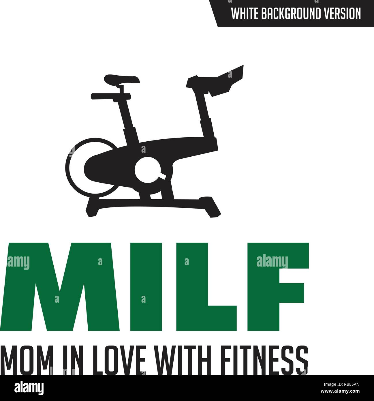 Palestra preventivo e dicendo. Mom in amore con fitness Illustrazione Vettoriale