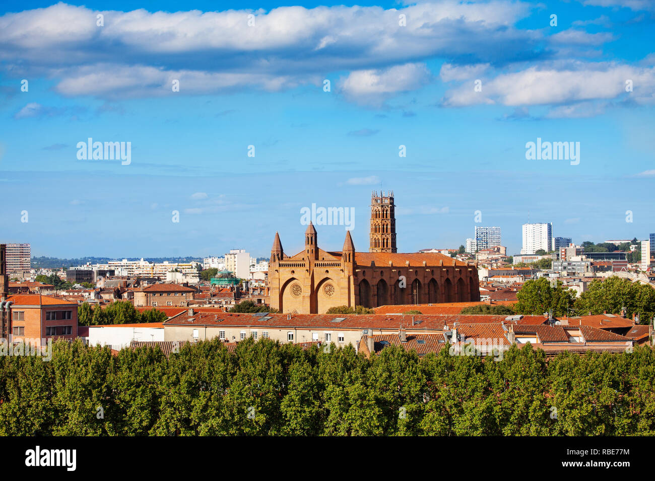 La città di Tolosa con giacobini Convento Foto Stock