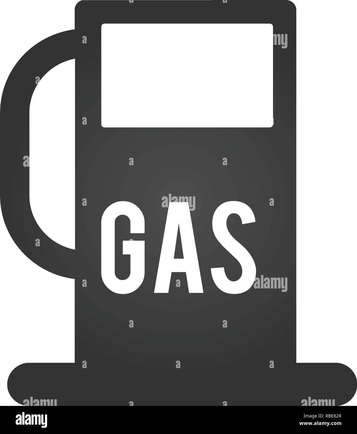 Stazione di gas e la relativa icona. Stazione di gas concept design di simbolo. Illustrazione di vettore isolato su bianco Illustrazione Vettoriale