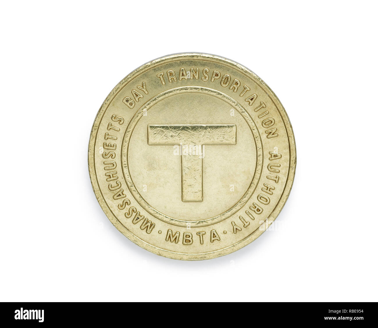 Massachusetts Bay Transportation Authority token Foto Stock
