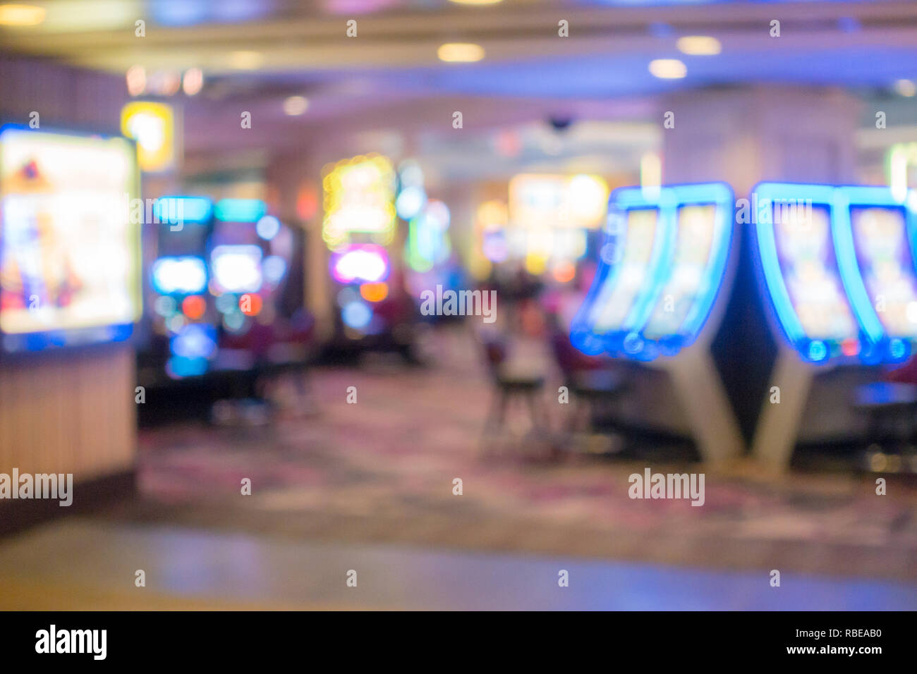 Abstract sfondo sfocato di Casino di Las Vegas città del Nevada negli Stati Uniti Foto Stock