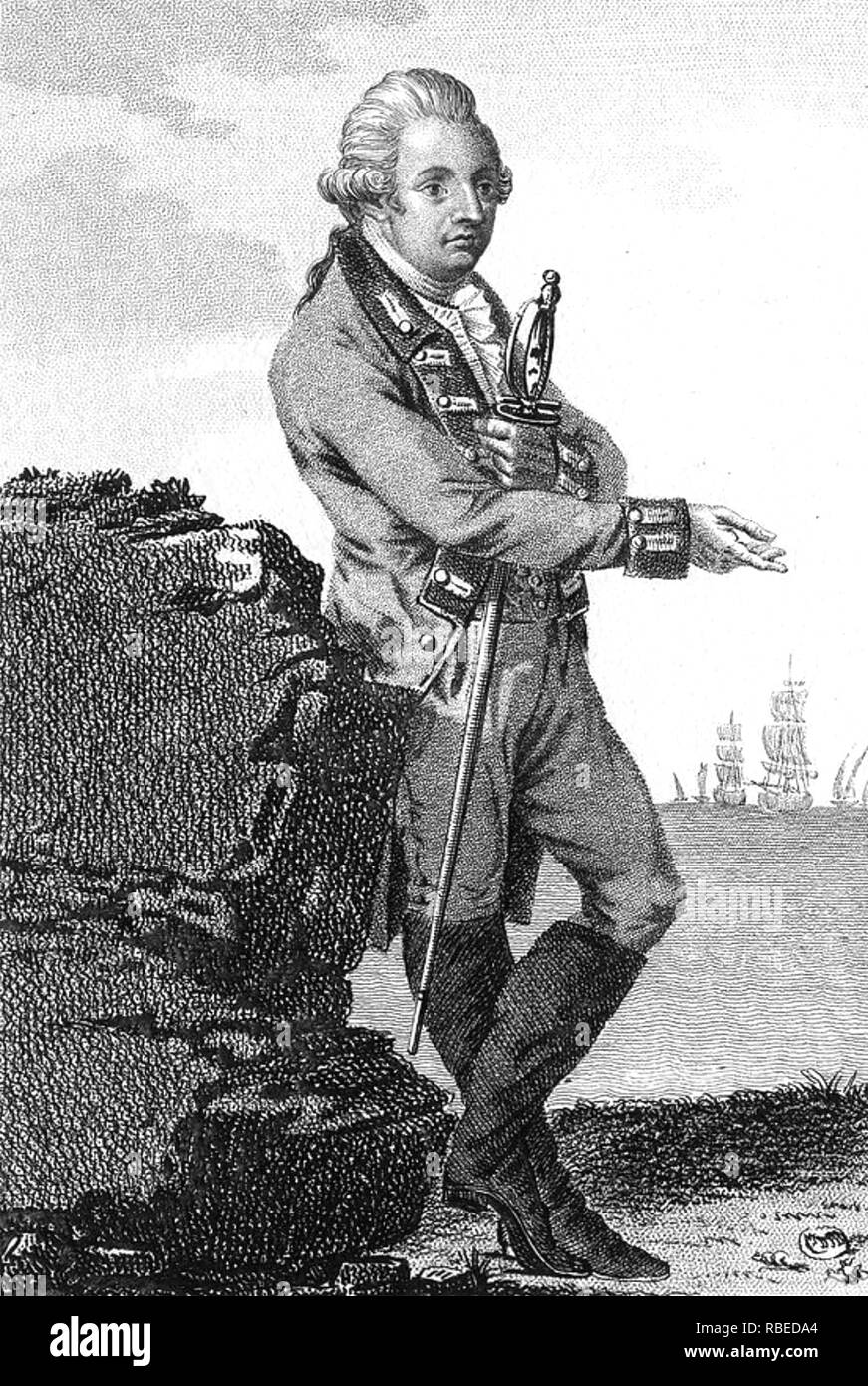 CHARLES CORNWALLIS, 1ST Marchese Cornwallis (1738-1805) comandante britannico dell'esercito durante la Guerra di Indipendenza Americana Foto Stock