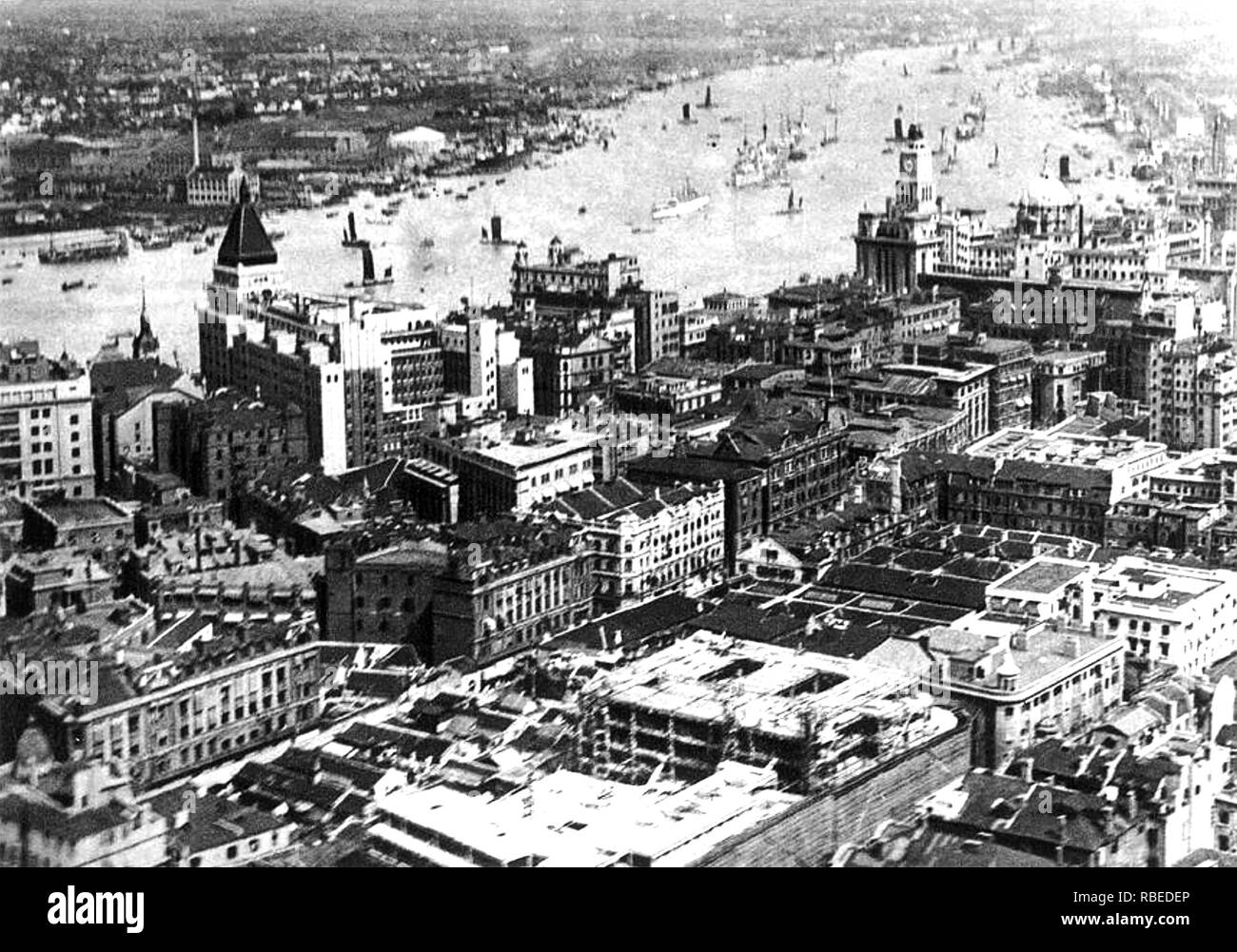 SHANGHAI, Cina, 1925 circa da una cartolina Foto Stock