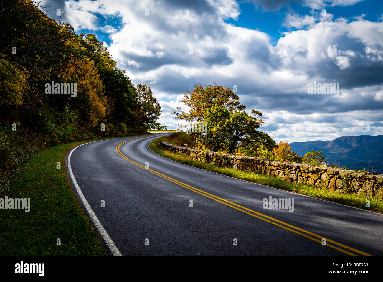 Skyline Drive, Virginia, Stati Uniti d'America Foto Stock