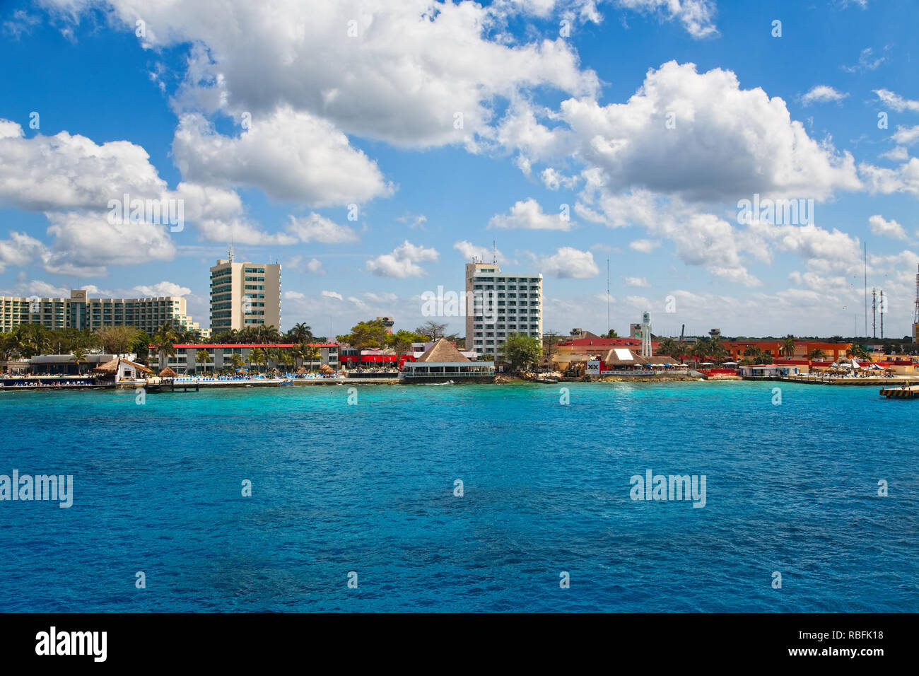 Cozumel Waterfront Foto Stock