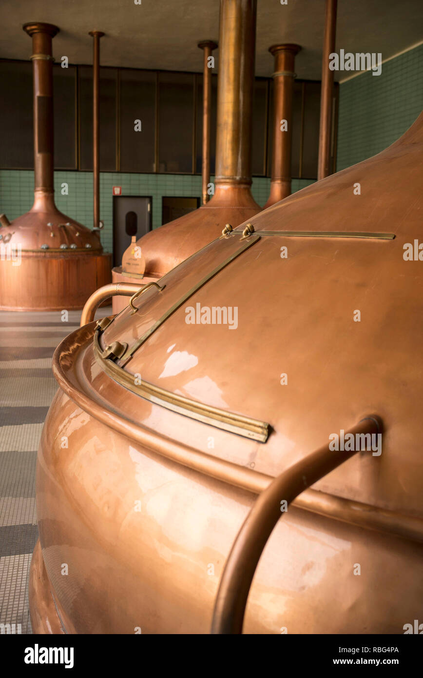 Hochfelden (Francia nord-orientale): la fabbrica di birra "Brasserie Meteor',Hochfelden (nord-est della Francia). 2015/05/28. La sede centrale della birreria "Brasserie Me Foto Stock