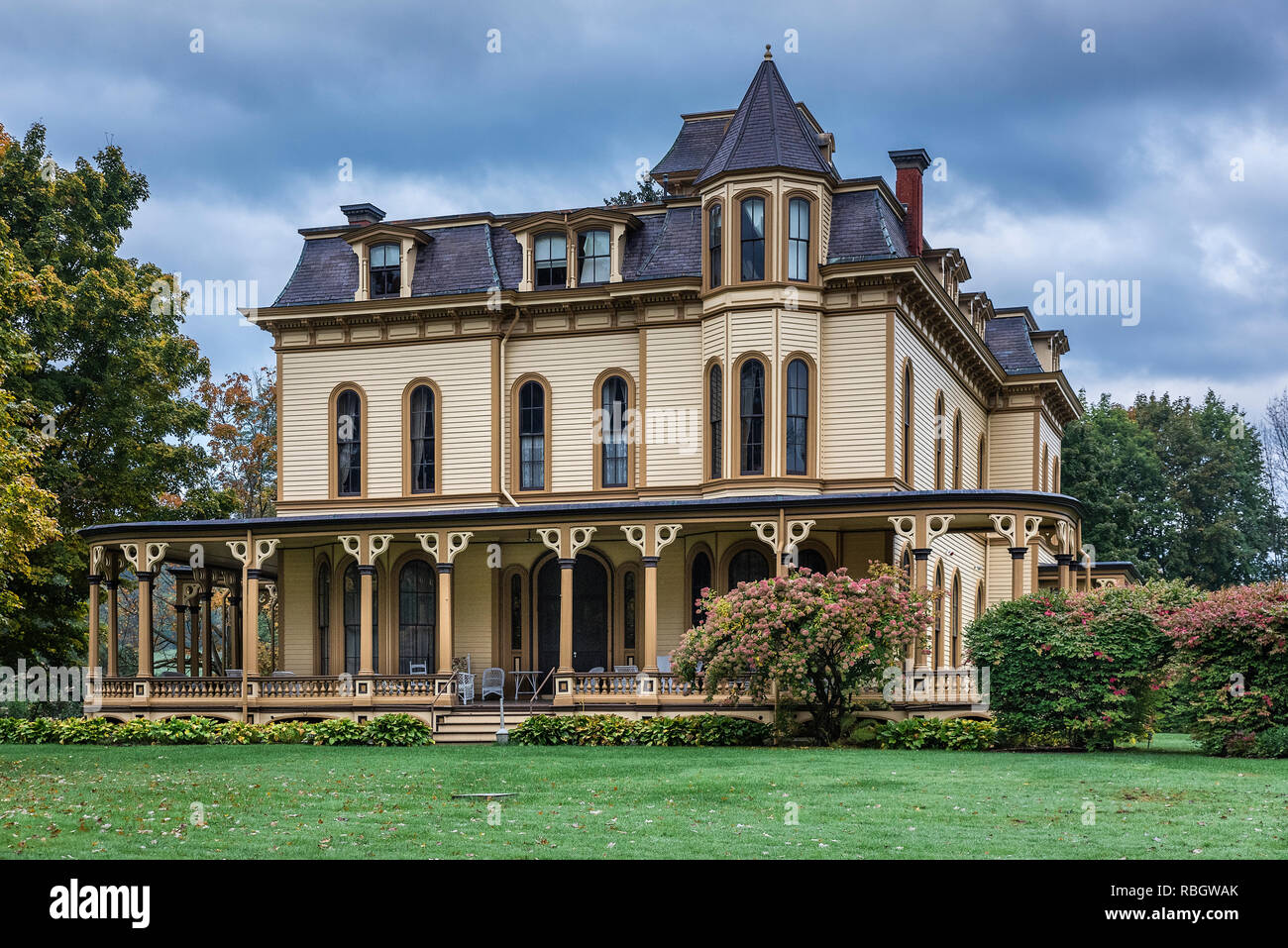 Il Park-McCullough Mansion station wagon, Bennington, Vermont, USA. Foto Stock