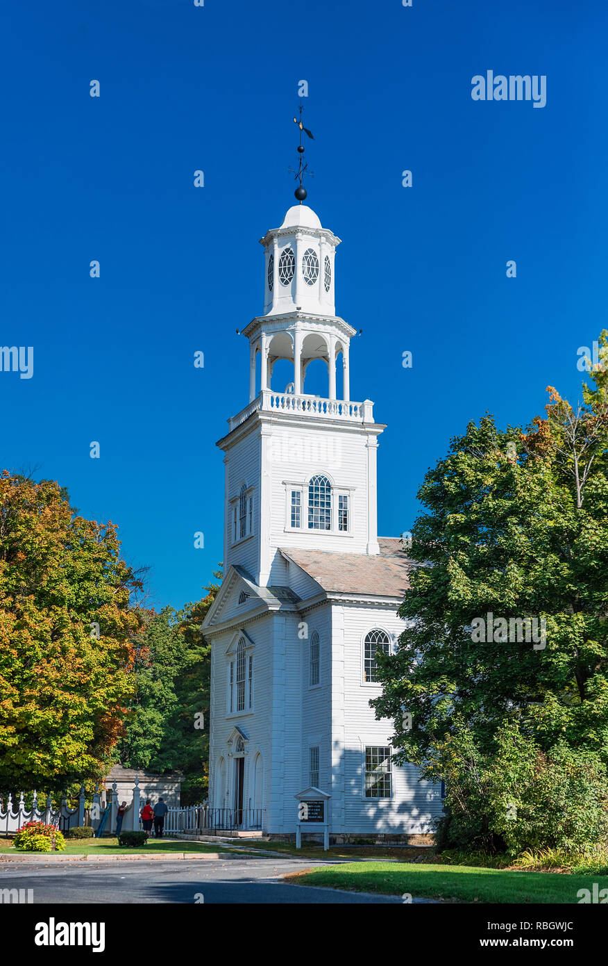 Vecchia chiesa prima (1805), Bennington, Vermont, USA. Foto Stock