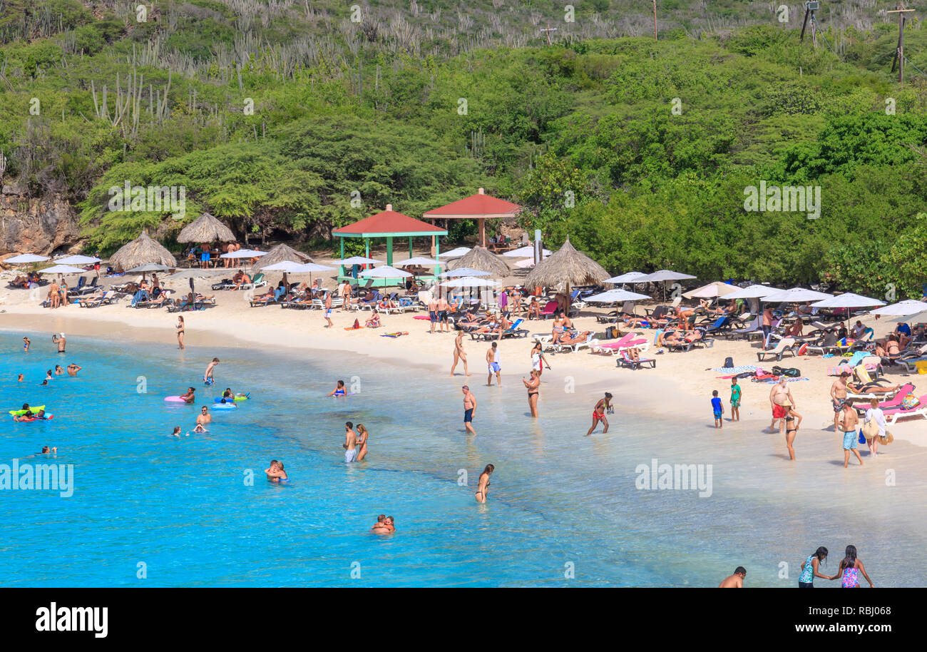 Playa Kenepa Grandi di Curacao Foto Stock
