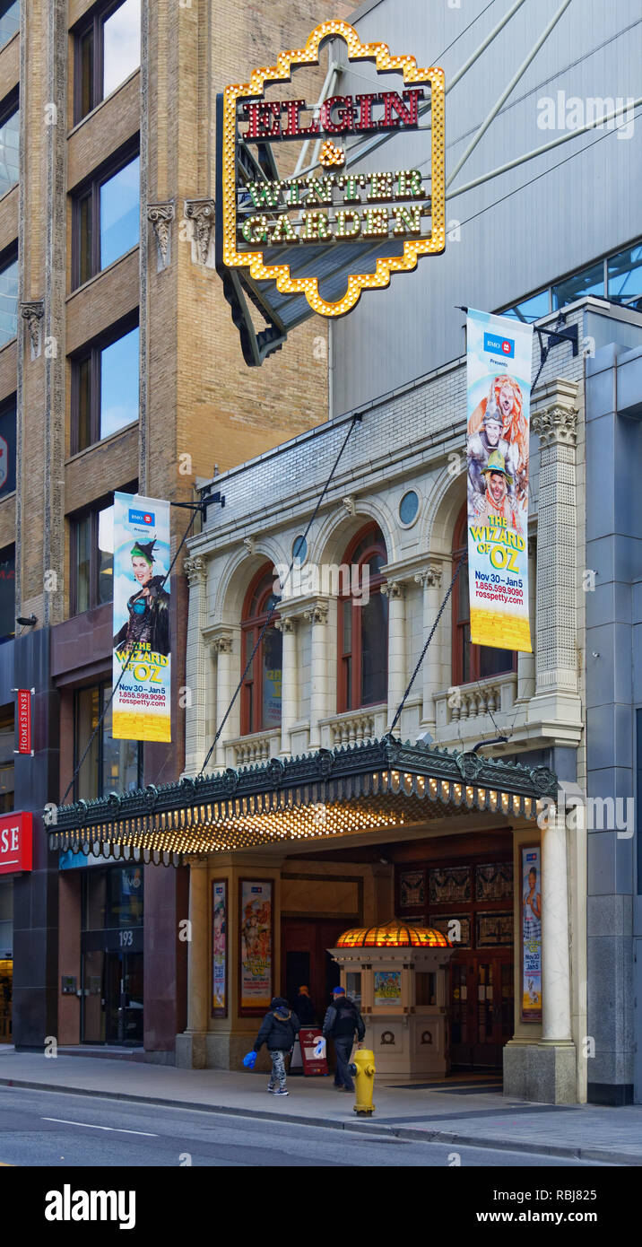 La Elgin e Winter Garden Theatre di Toronto, Canada Foto Stock