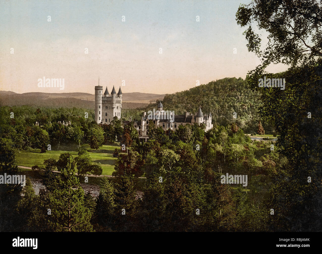 Il Castello di Balmoral, Balmoral, Scozia, circa 1900 Foto Stock