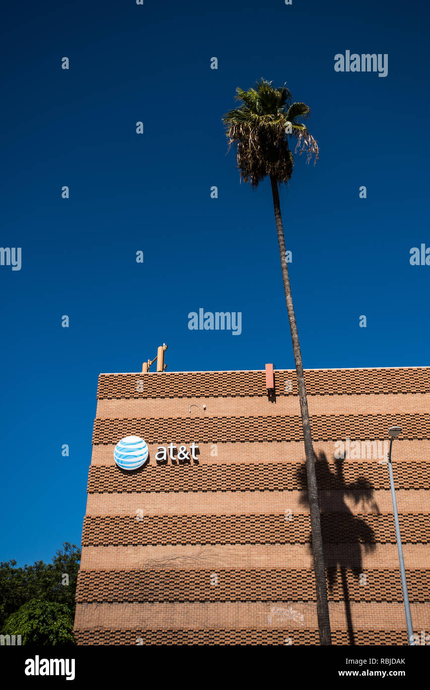 AT&T. Di Los Angeles. Foto Stock