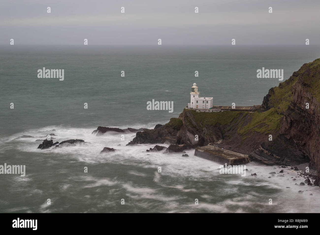 Hartland Point Lighthouse Foto Stock