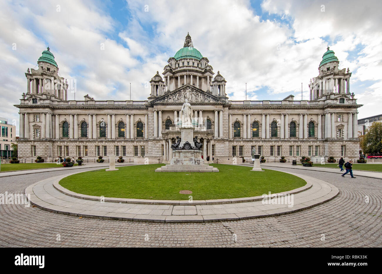 Belfast City Hall di Belfast, Irlanda del Nord, Regno Unito. Foto Stock