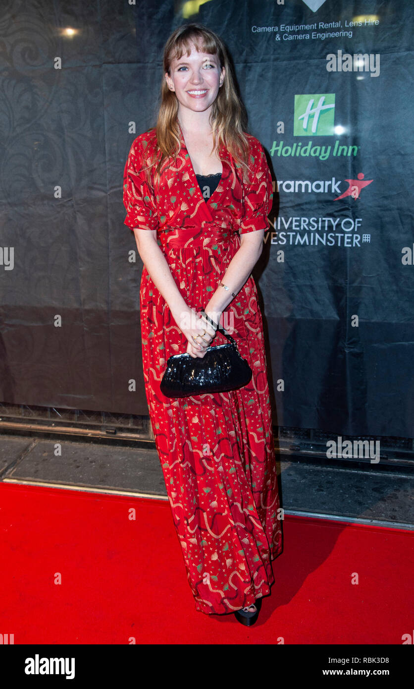 Tamzin Merchant assiste il 2019 Gold Movie Awards a Regent Street Cinema, a Londra, in Inghilterra. Foto Stock