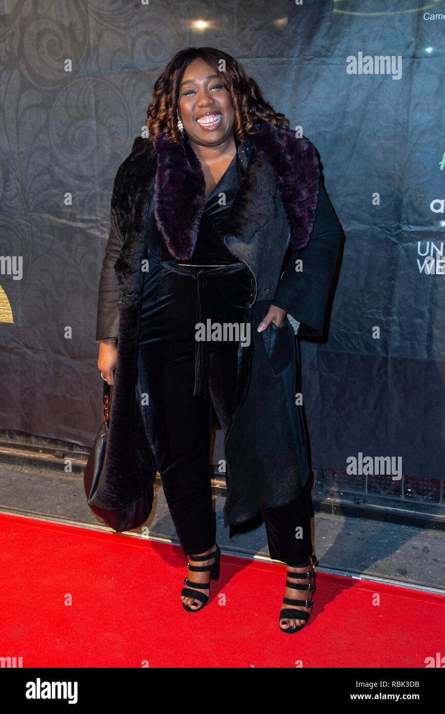 Chizzy Akudolu assiste il 2019 Gold Movie Awards a Regent Street Cinema a Londra, Inghilterra. Foto Stock