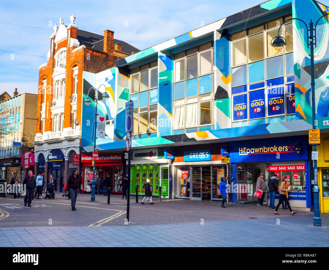 Powis street a Woolwich - a sud-est di Londra - Inghilterra Foto Stock