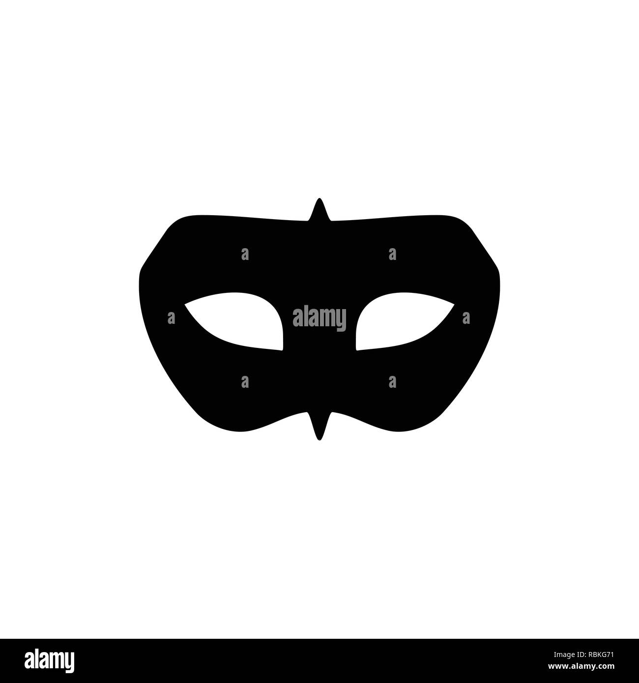 Maschera nera Masquerade simbolo vettore Logo grafico del modello di  progettazione Immagine e Vettoriale - Alamy
