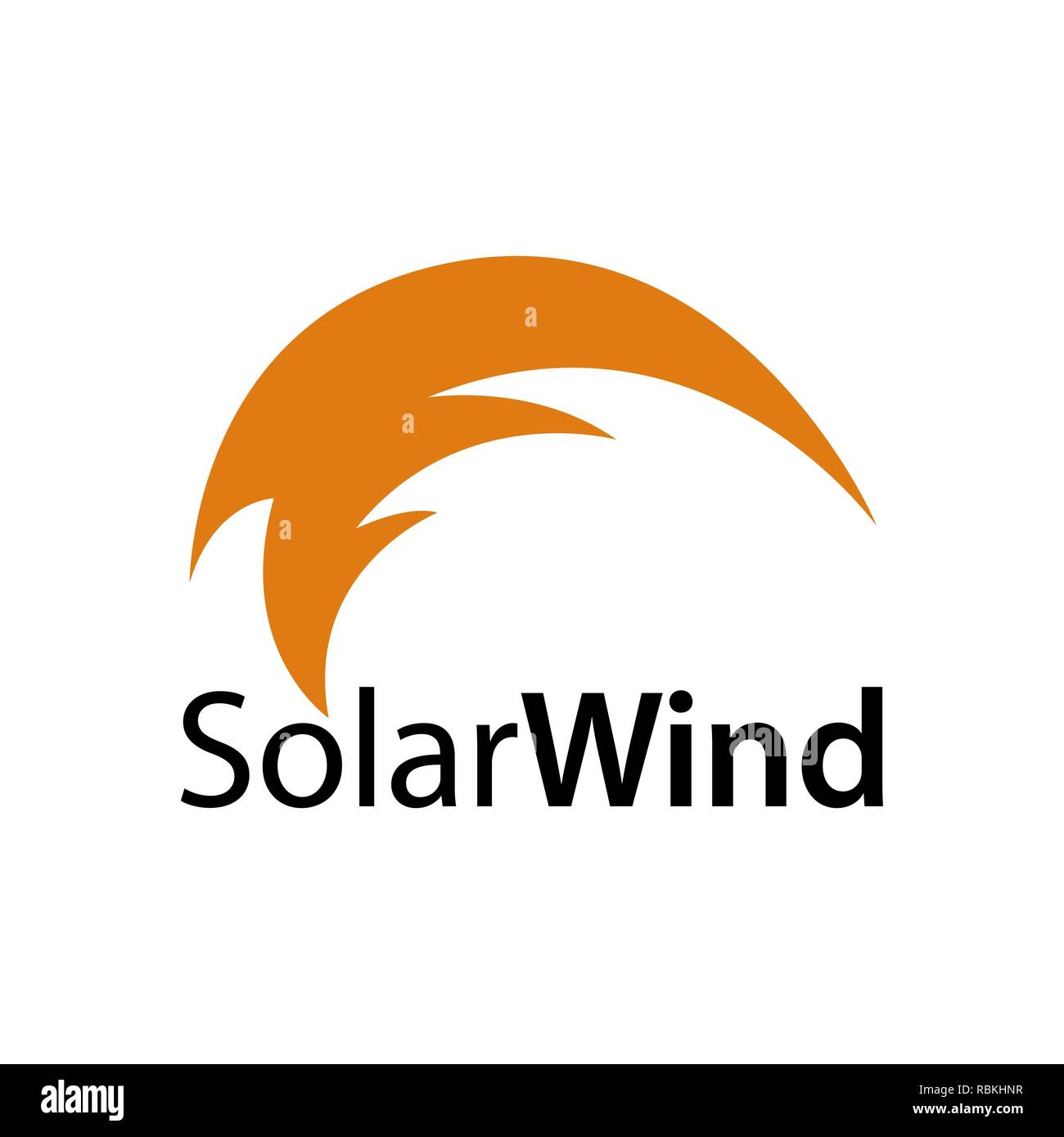 Vento Solare. Illustrazione astratta vento solare logo icona concept design template idea Illustrazione Vettoriale