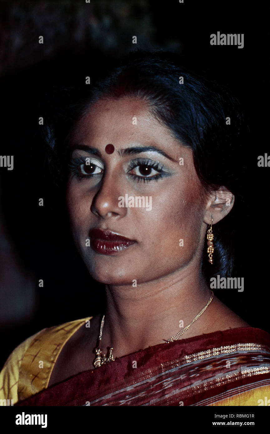 Close up Smita Patil, India, Asia Foto Stock