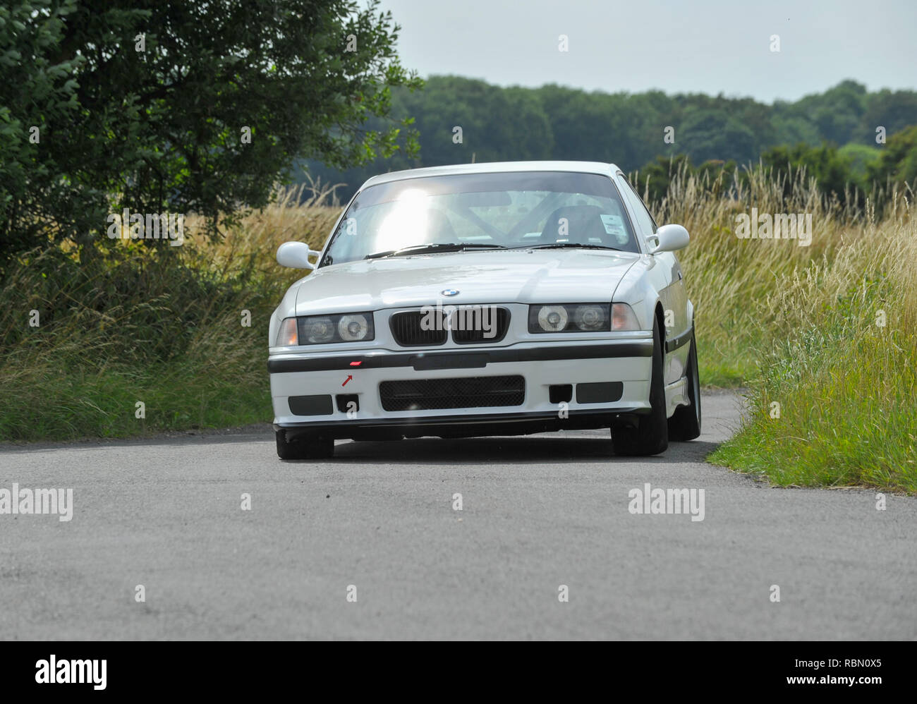E36 forma BMW M3 berlina sportiva Foto Stock