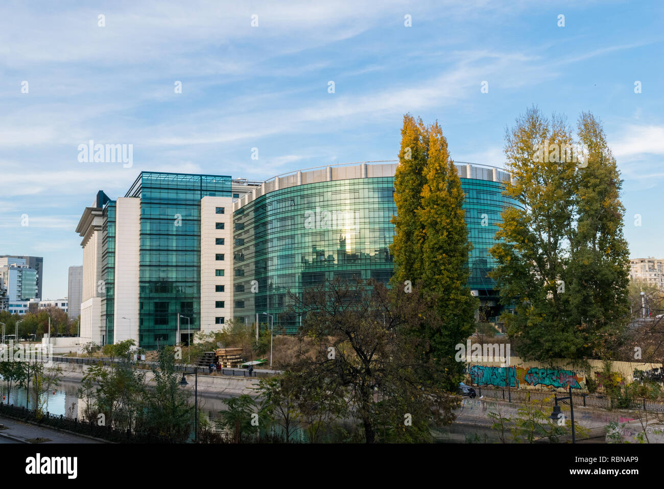 Bucarest, Romania - 04 Novembre 2018: vista del Ministero della Cultura edificio governativo a Bucarest, Romania, l'Europa. Foto Stock