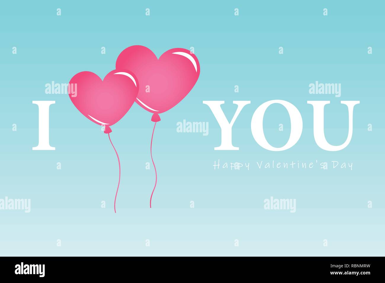 Palloncini Azzurri E Rosa Di San Valentino Su Sfondo Rosa Chiaro - Immagini  vettoriali stock e altre immagini di Amore - iStock