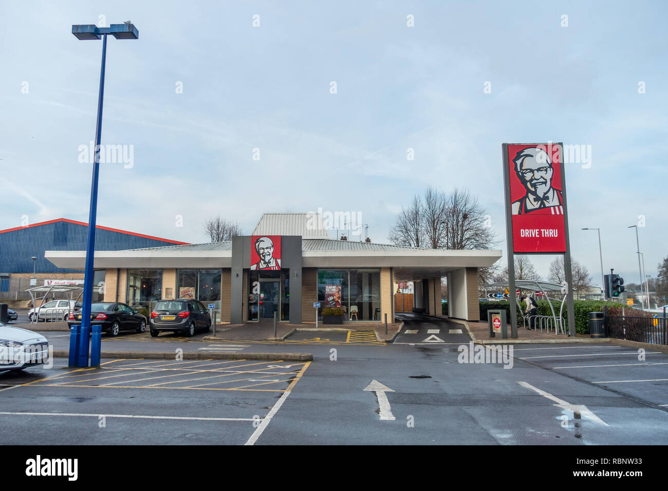 Il KFC Kentucky Fried Chicken ristorante sulla strada di Oxford in lettura, REGNO UNITO Foto Stock