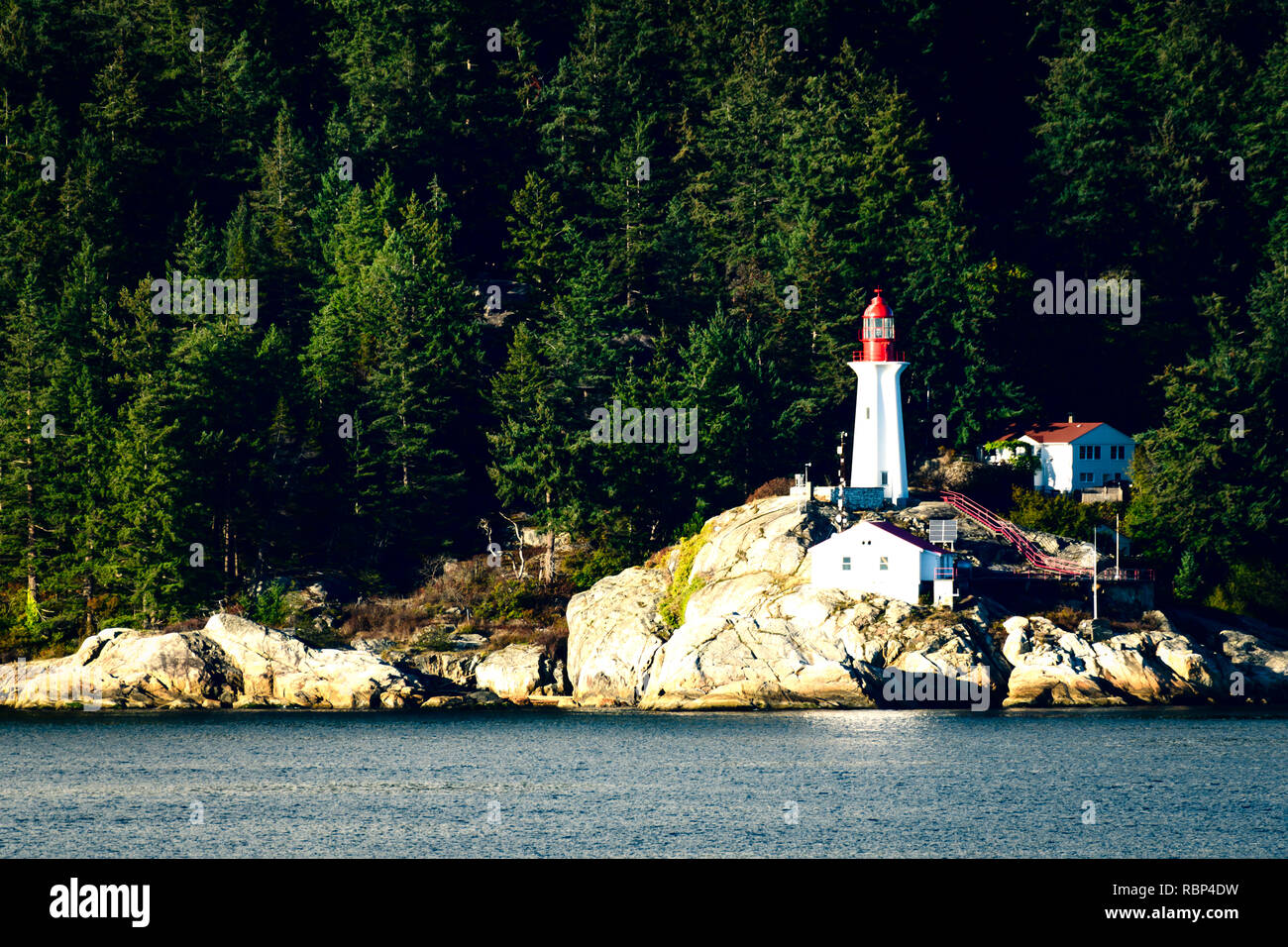 Una vista del punto Atkinson faro Foto Stock