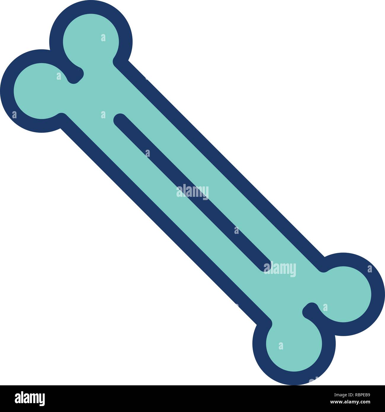 Vettore Icona di osso Illustrazione Vettoriale