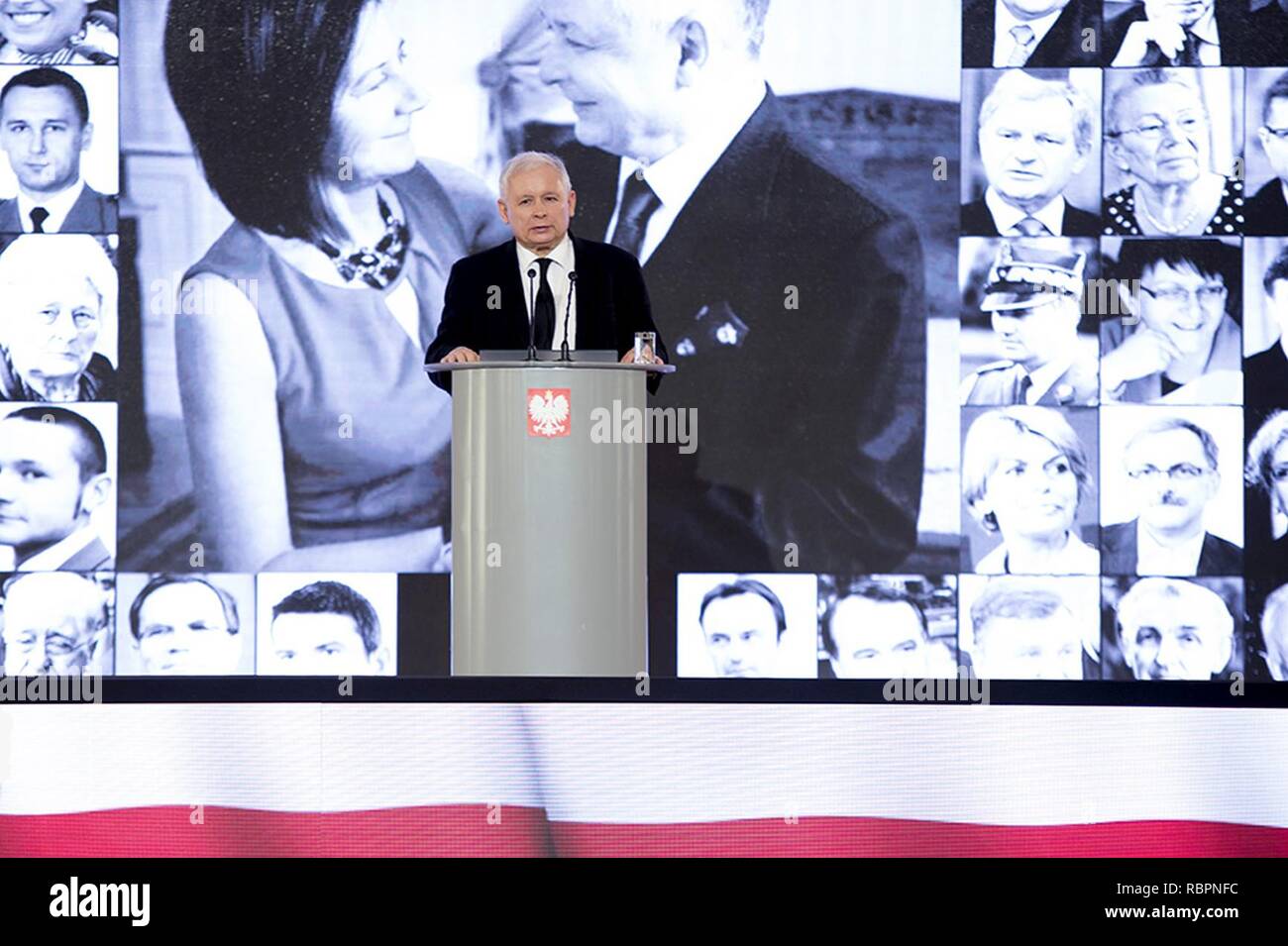 001 Jarosław Kaczyński. Foto Stock