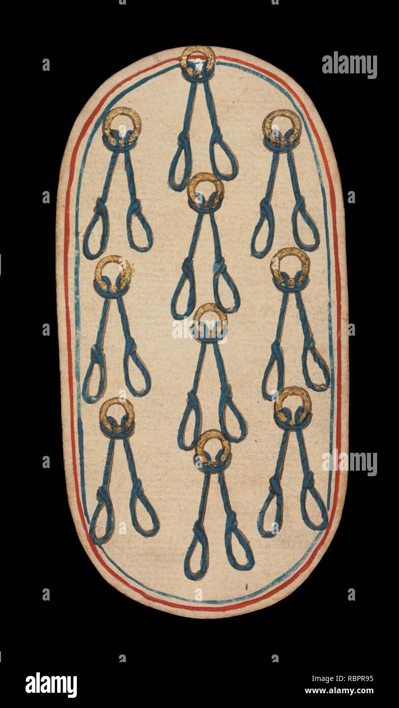 10 di cappi, dal chiostro carte da gioco Foto Stock