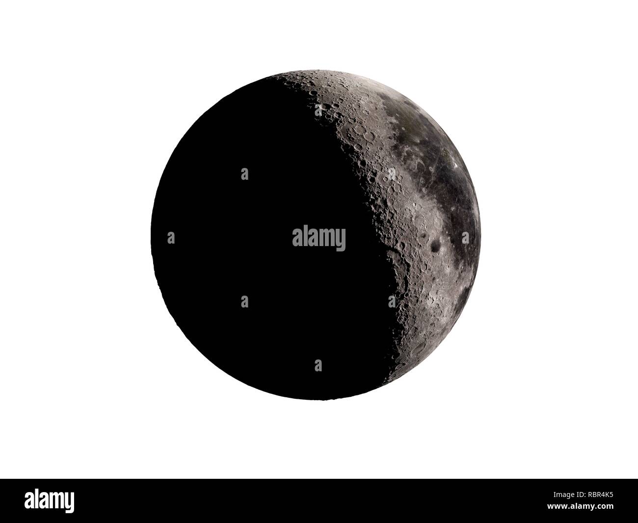 Illustrazione della luna. Foto Stock