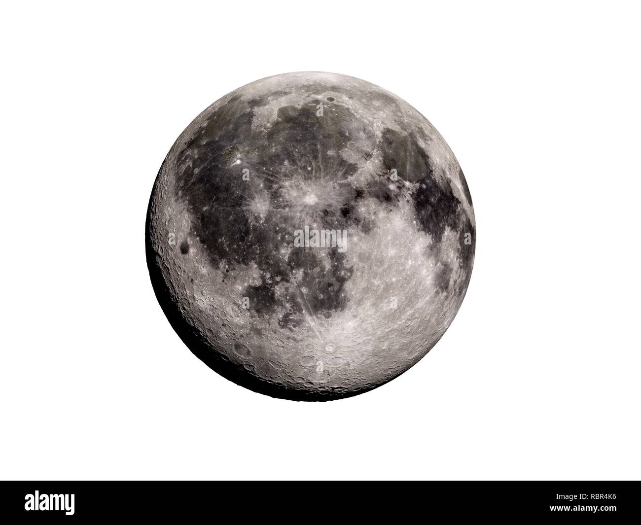 Illustrazione della luna. Foto Stock