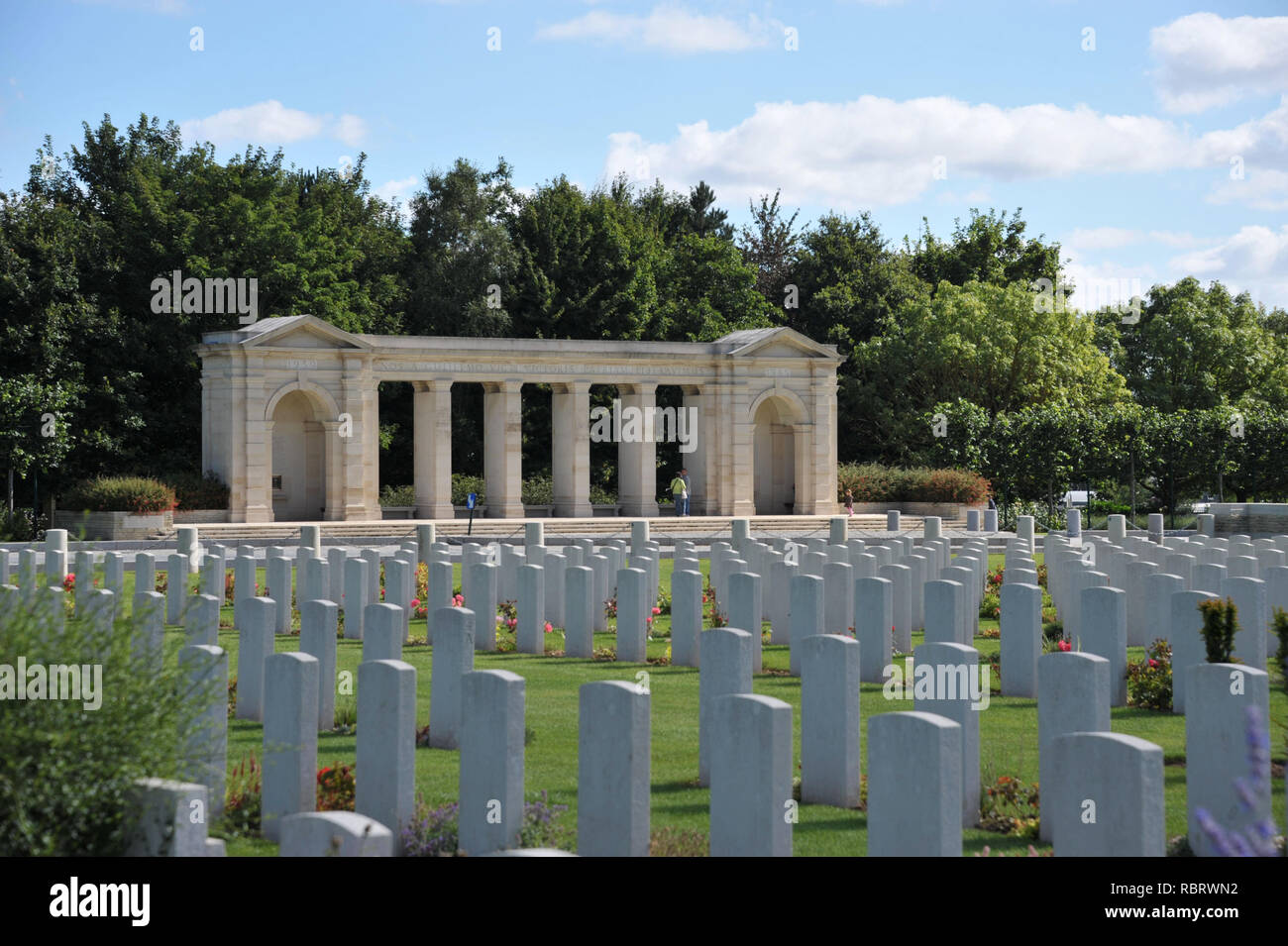 Bayeux Cimitero di Guerra, Bayeux, Normandia, Francia Foto Stock