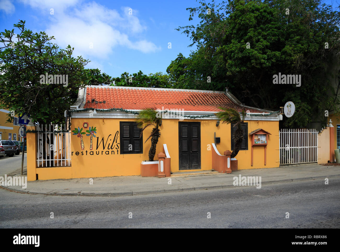 Ristorante Wils in Bonaire Foto Stock