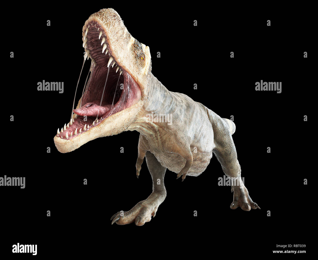 Illustrazione di un T-rex. Foto Stock