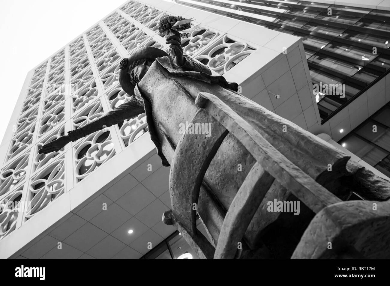 Statua di Emmeline Pankhurst, Piazza San Pietro, Manchester Foto Stock