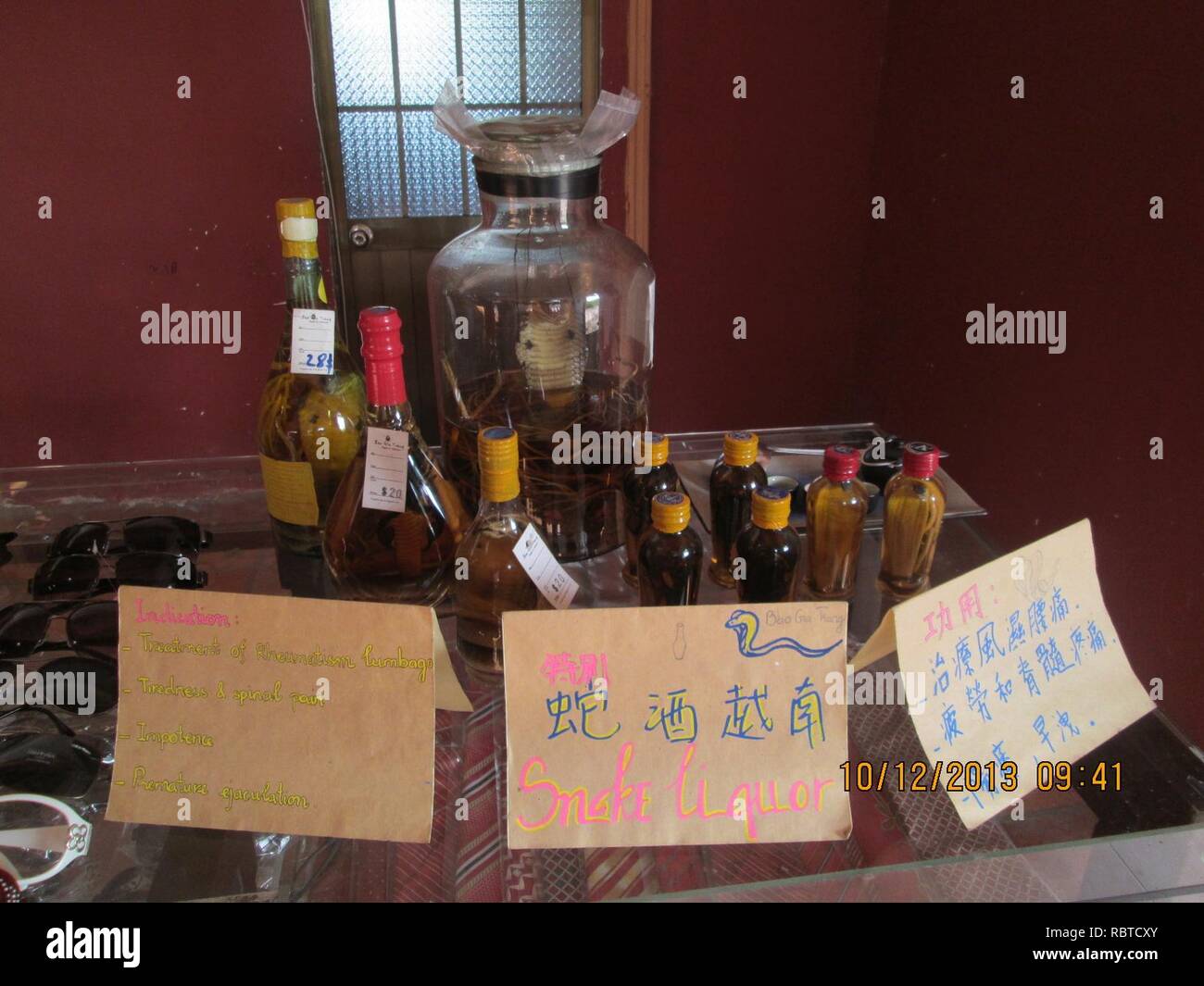 Una varietà di Cobra snake vino.. Foto Stock
