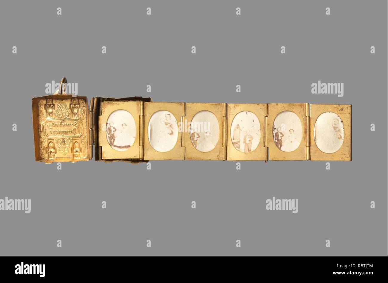 -Miniatura album di nozze del Generale Tom Thumb e Lavinia Warren- Foto Stock