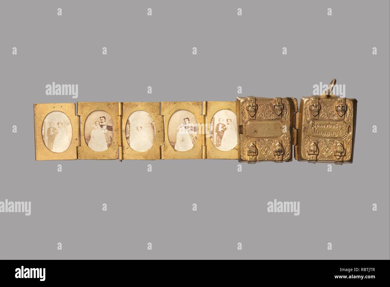 -Miniatura album di nozze del Generale Tom Thumb e Lavinia Warren- Foto Stock