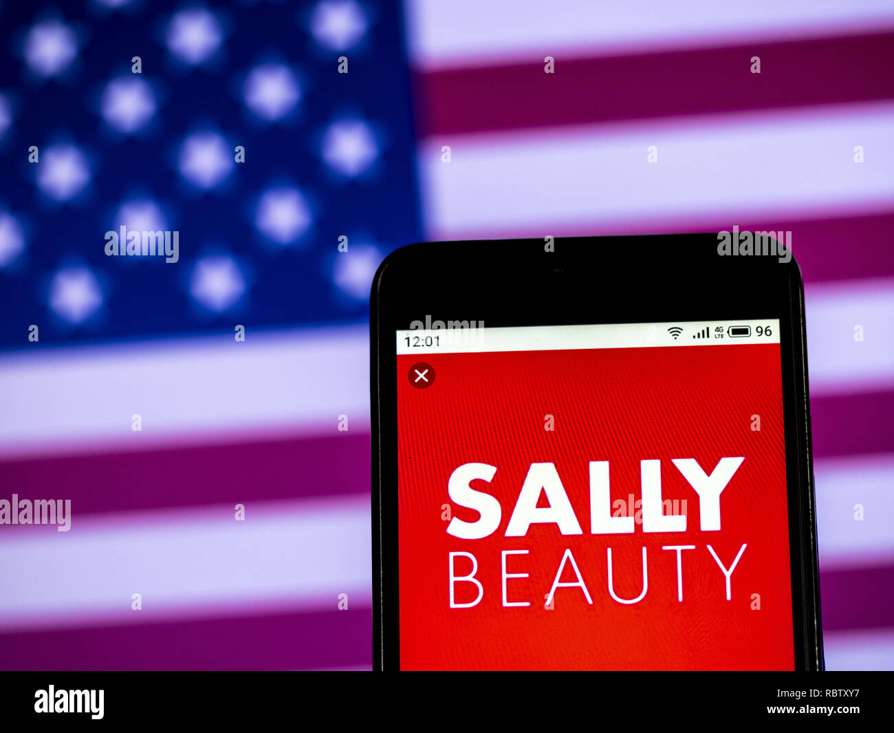 11 gennaio 2019 - Kiev, Ucraina - Sally alimentazione bellezza LLC Company logo che si vede visualizzato su un telefono intelligente. (Credito Immagine: © Igor Golovniov/SOPA immagini via ZUMA filo) Foto Stock