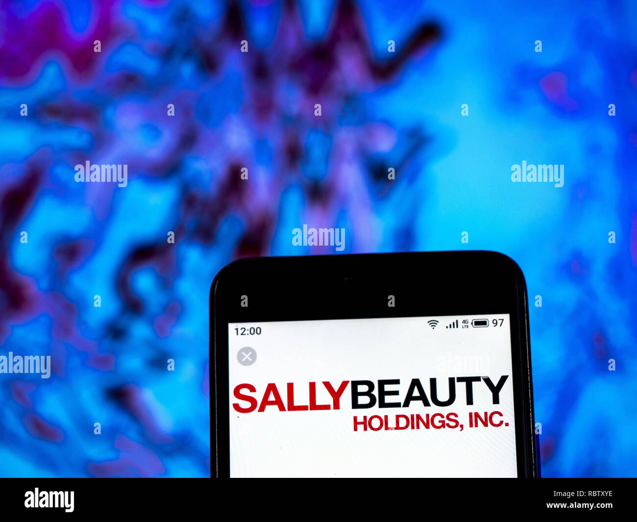 11 gennaio 2019 - Kiev, Ucraina - Sally alimentazione bellezza LLC Company logo che si vede visualizzato su un telefono intelligente. (Credito Immagine: © Igor Golovniov/SOPA immagini via ZUMA filo) Foto Stock