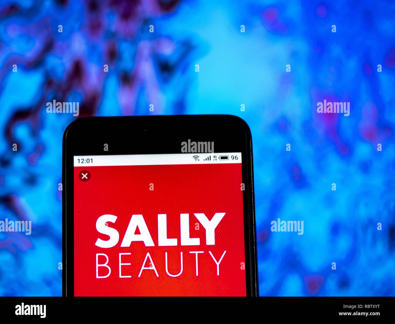 11 gennaio 2019 - Kiev, Ucraina - Sally alimentazione bellezza LLC Company logo che si vede visualizzato su un telefono intelligente. (Credito Immagine: © Igor Golovniov/SOPA immagini via ZUMA filo) Foto Stock