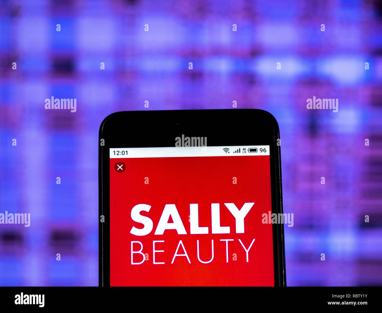 11 gennaio 2019 - Kiev, Ucraina - Sally alimentazione bellezza LLC Company logo che si vede visualizzato su un telefono intelligente. (Credito Immagine: © Igor Golovniov/SOPA immagini via ZUMA filo) Foto Stock